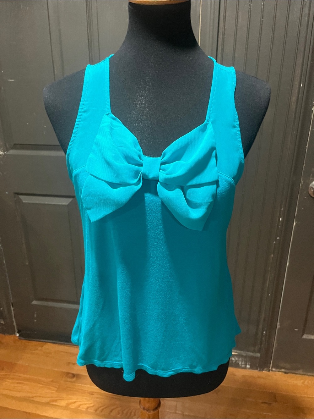 Ambiance Turquoise Bow-Front Camisole
